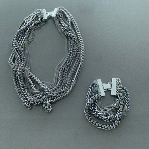 Beautiful statement necklace and matching bracelet